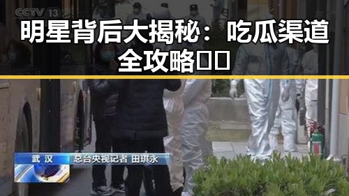 明星背后大揭秘:吃瓜渠道全攻略⚡️